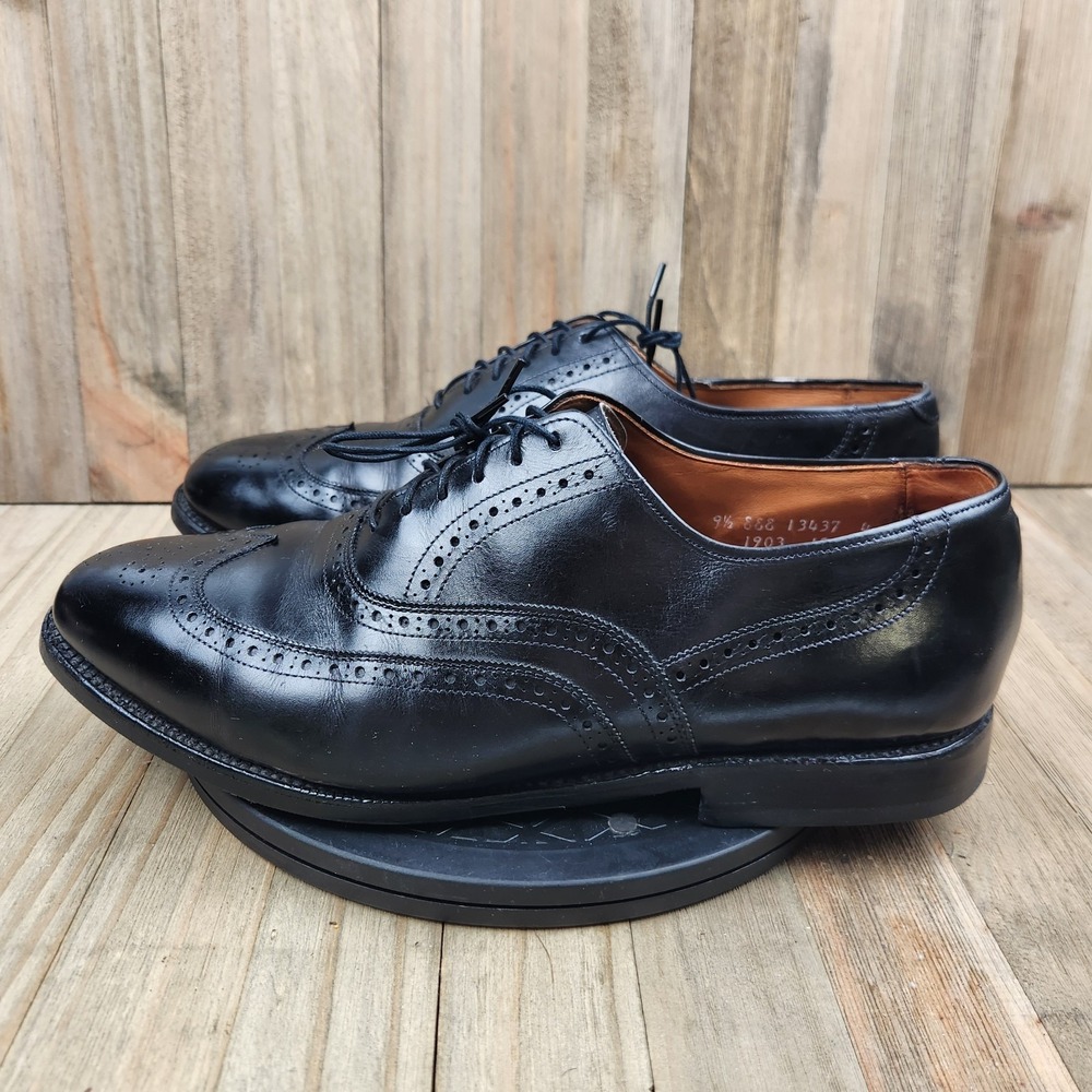 Allen Edmonds Chester Men's Size 9.5 Black Leather Brogue Oxfords‎ Shoes